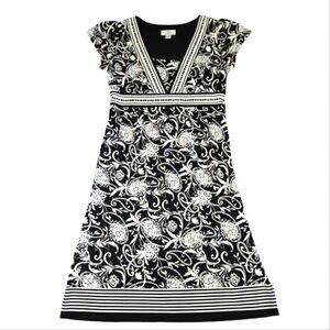 EC LOFT CAP SLEEVE FLORAL DRESS SZ.2